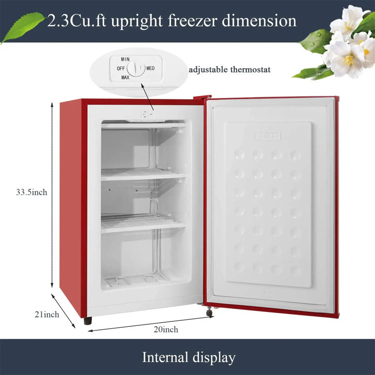 Dimensions of a 3 deals cubic foot freezer